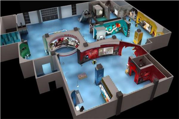 vr體驗館布局3D效果圖 vr體驗館布局3D效果圖