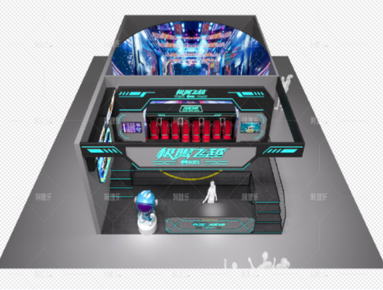 飛行影院-極限飛越旋轉式懸空動感飛行體驗